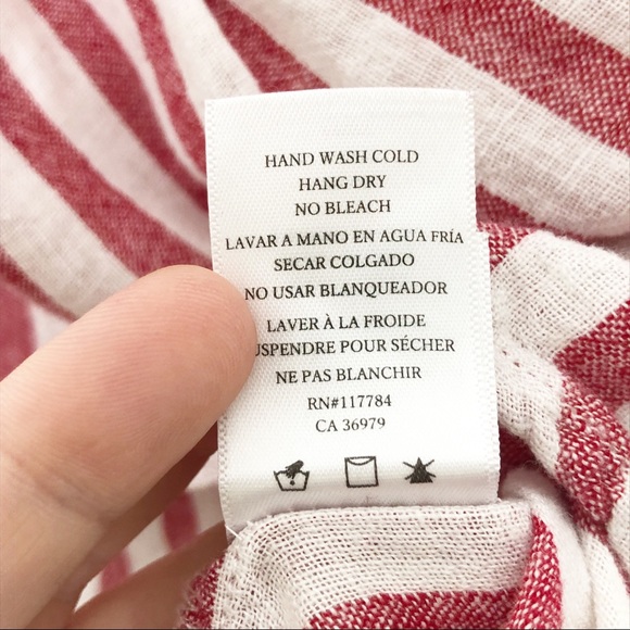 Rails | Jules Linen Blend Striped Button Tunic S - Picture 6 of 8